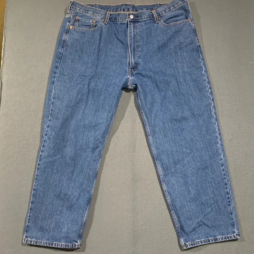 Levi's 550 Relaxed Fit Jeans Mens 46x30 Blue Tapered Leg Medium Wash Denim